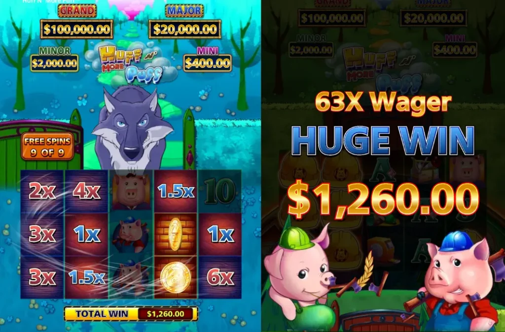 Huff and Puff Slot App